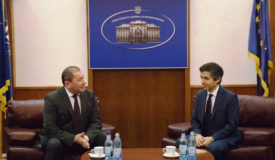 Büyükelçi Ertaş, Polis Teşkilatı Başkanı ile görüştü