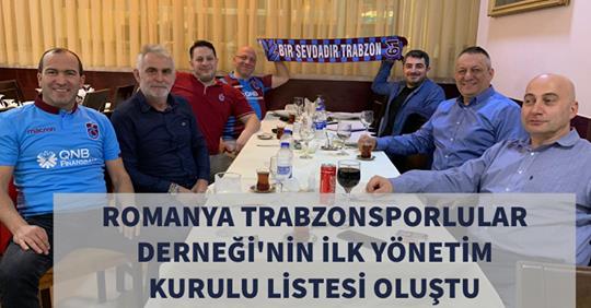 İşte Romanya Trabzonsporlular Derneği’nin ilk yönetimi