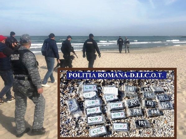 Kokain dolu paketler sahile vurdu