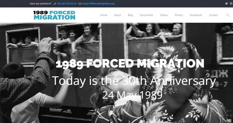 1989 ZORUNLU GÖÇ’ÜN 30.YILI ÖZEL WEB SİTESİ YAYINDA