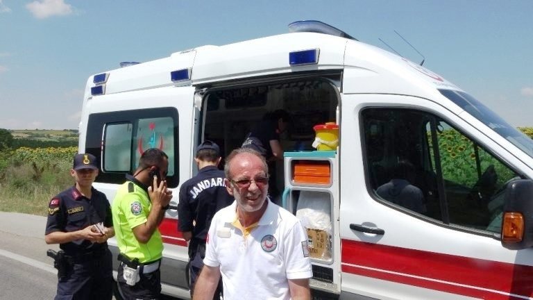 3 tekerlekle 1 kilometre gitti