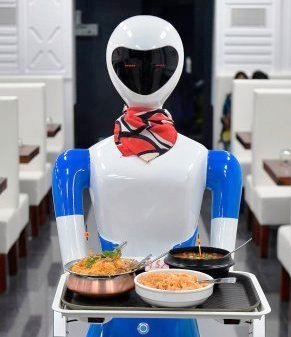 Ve artık garsonunuz bayan robot