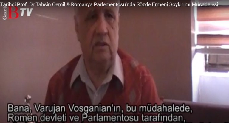 Gazete Balkan TV & Tarihçi Prof. Dr. Tahsin Cemil – Romanya Parlementosu’nda Sözde Ermeni Soykırımı Mücadelesi – Arşiv