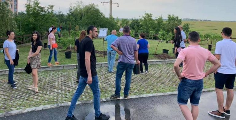 Regina Ana Parkına 33 fidan dikildi
