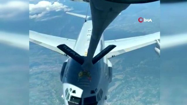 NATO uçağına Romanya üzerinde yakıt ikmali yaptık