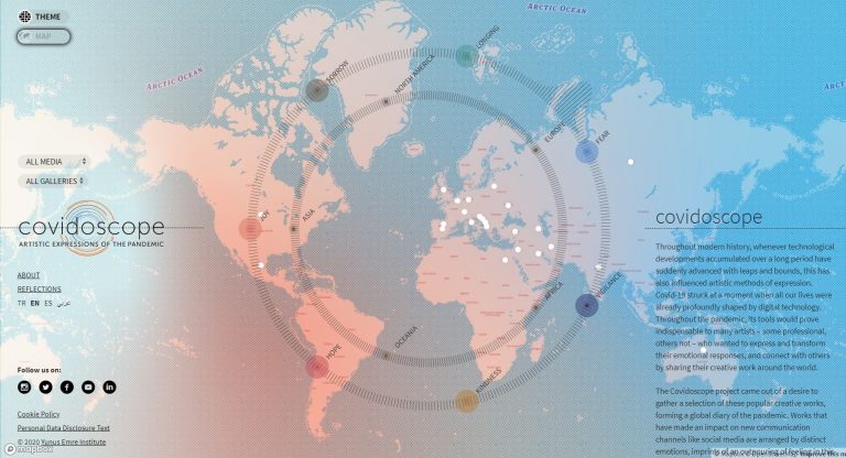 Salgının sanatsal ifadeleri covidoscope.org’da!