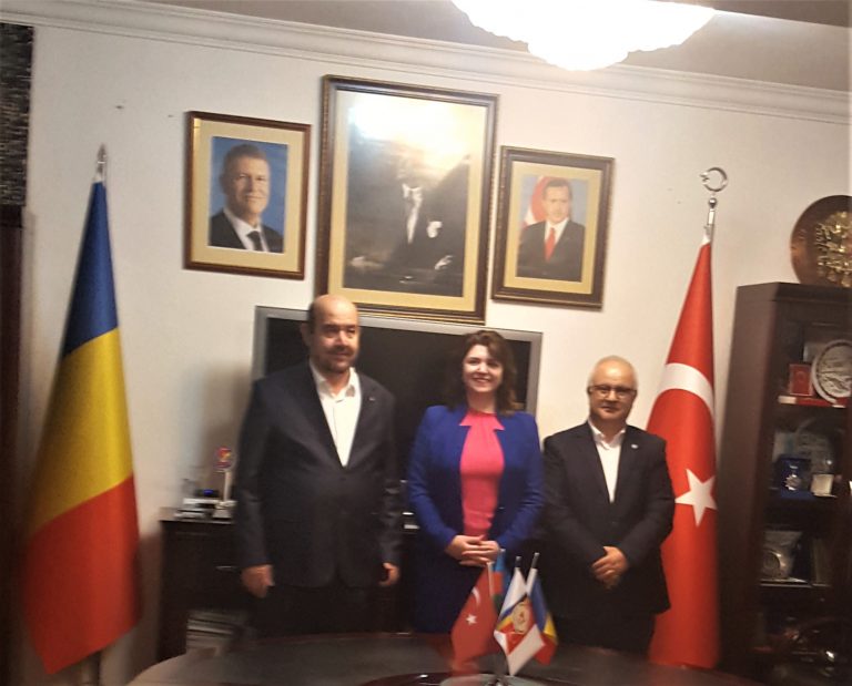 Anisie ile Ateş, Romanya Türkiye Ticaret ve Sanayi Odası’nda buluştu