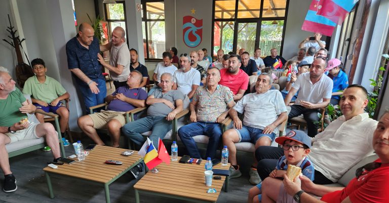 Bükreş spor camiası yetkilileri Milli maçı Trabzonsporlular Derneği’nde seyretti
