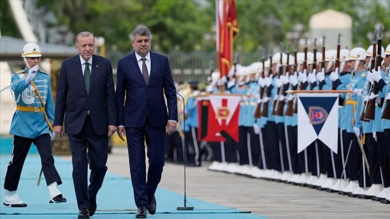 Ciolacu, Erdoğan tarafından törenle karşılandı