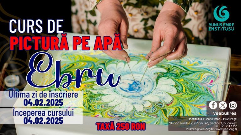 Yunus Emre Enstitüsü’nden Ebru kursu