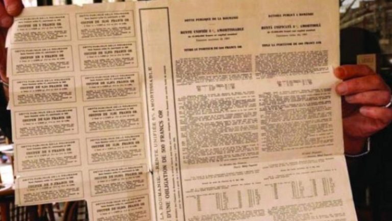 Elindeki 93 yıllık tahvil için Romanya’dan 115 milyon Euro istiyor