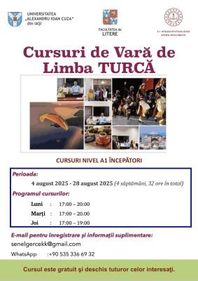 Iaşi’da ücretsiz Türkçe kursları