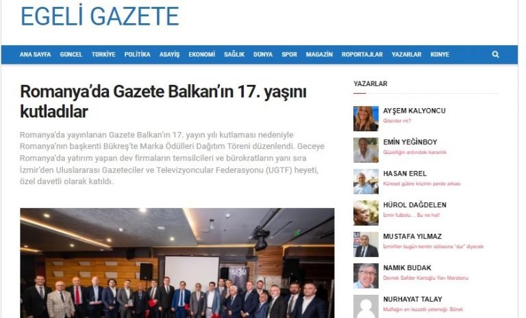 İzmir Basını: Muhteşem Gece