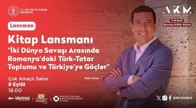 Metin Ömer’in yeni kitabı İstanbul’da tanıtılacak