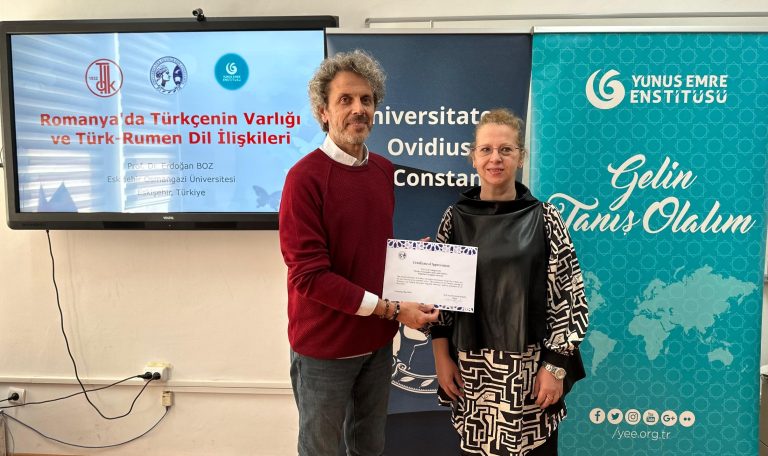 Köstence’de Türkçe ve Rumence ile olan ilişkileri konferansı
