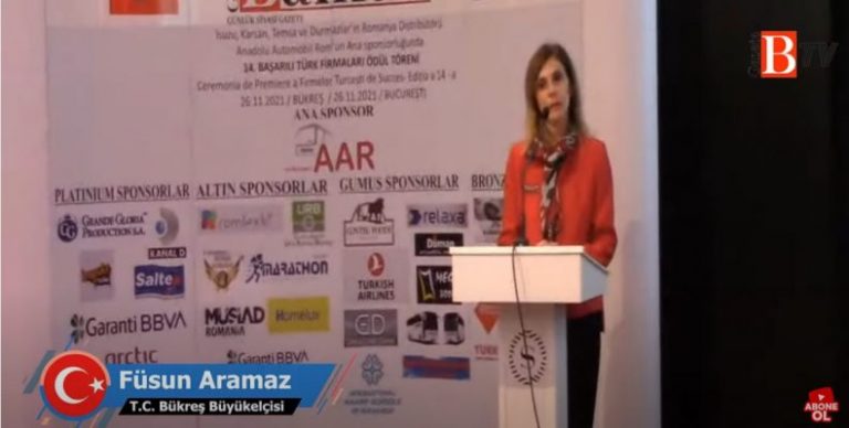BÜKREŞ BÜYÜKELÇİSİ FÜSUN ARAMAZ & 14. BAŞARILI TÜRK FİRMALARI ÖDÜL TÖRENİ & ROMANYA