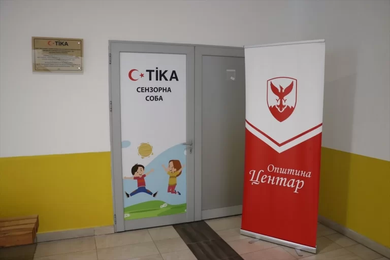 TİKA, Üsküp’teki bir okulda ‘Duyu Algı Özel Odası’ açtı