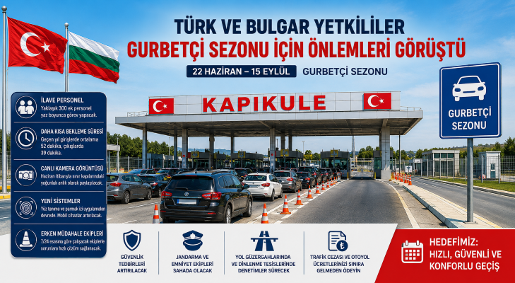 Türk ve Bulgar yetkililer yaz Sezonu için önlemleri görüştü