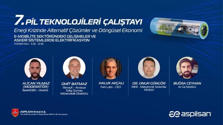 TÜRKİYE’DE BATARYA ÇALIŞTAYI