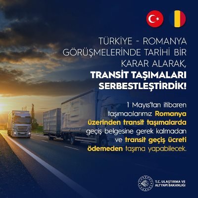 Ulaştırma ve Altyapı Bakanlığı duyurdu