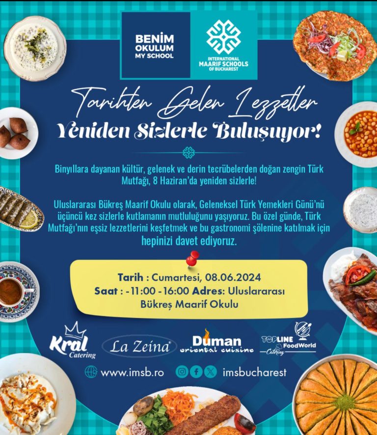 Geleneksel Türk Yemekleri Günü: Maarif Bükreş’te Türk Mutfağı Rüzgarı Esecek