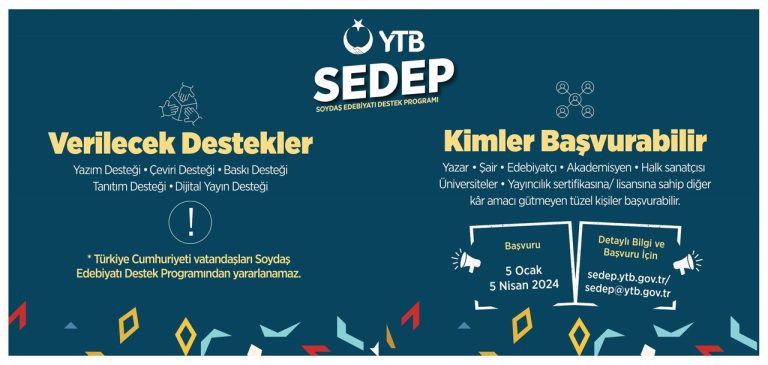 YTB’nin ‘Soydaş Edebiyatı Destek Programı’ başvuruları sürüyor