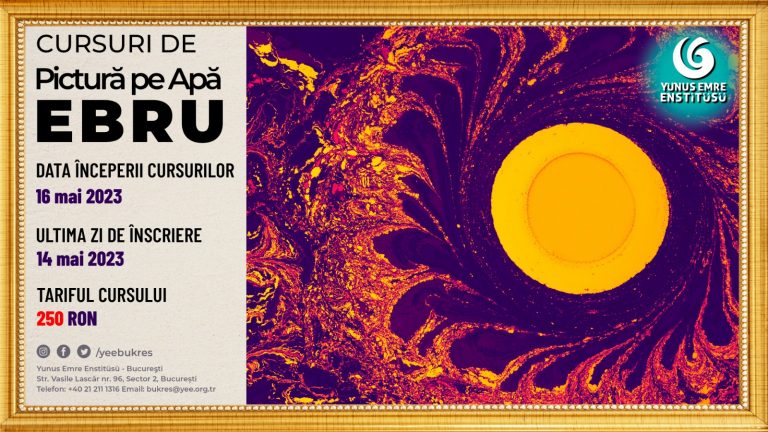 Romanya Yunus Emre Enstitüleri Türkçe ve El Sanatları Kursları Düzenliyor!