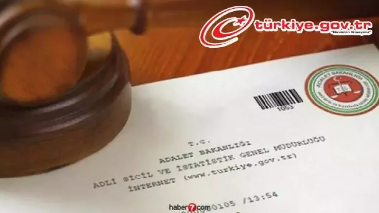 e-Devlet üzerinden adli sicil kaydı almak mümkün