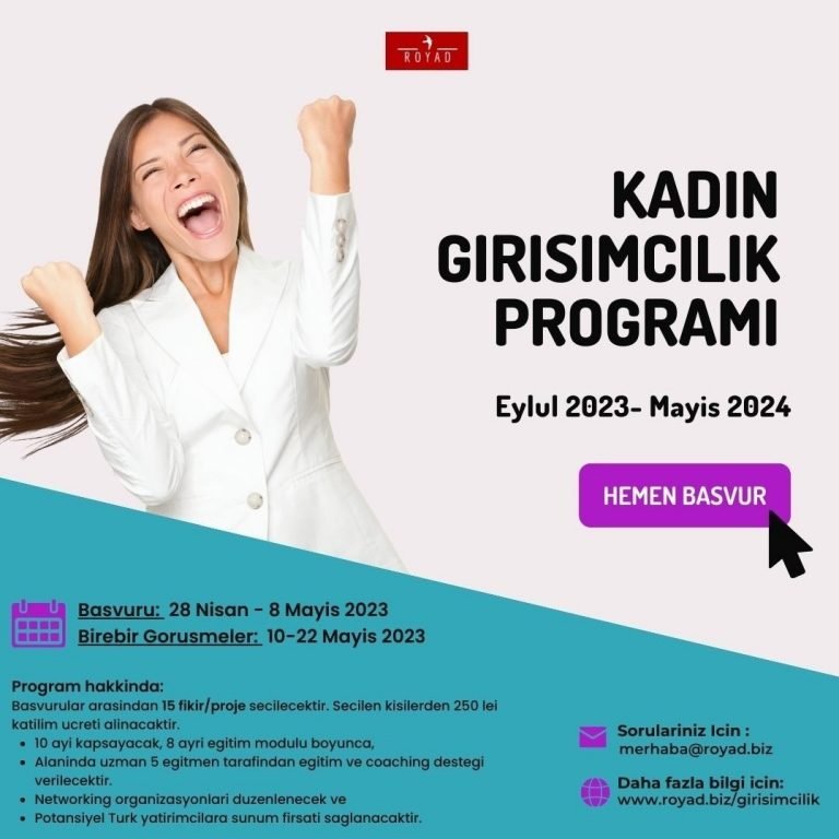 ROYAD Kadın Girişimcilik Programı Başlıyor!